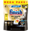 Finish Ultimate Plus 60 Kapsül Limon Hepsi Bir Arada Bulaşık Makinesi Tableti